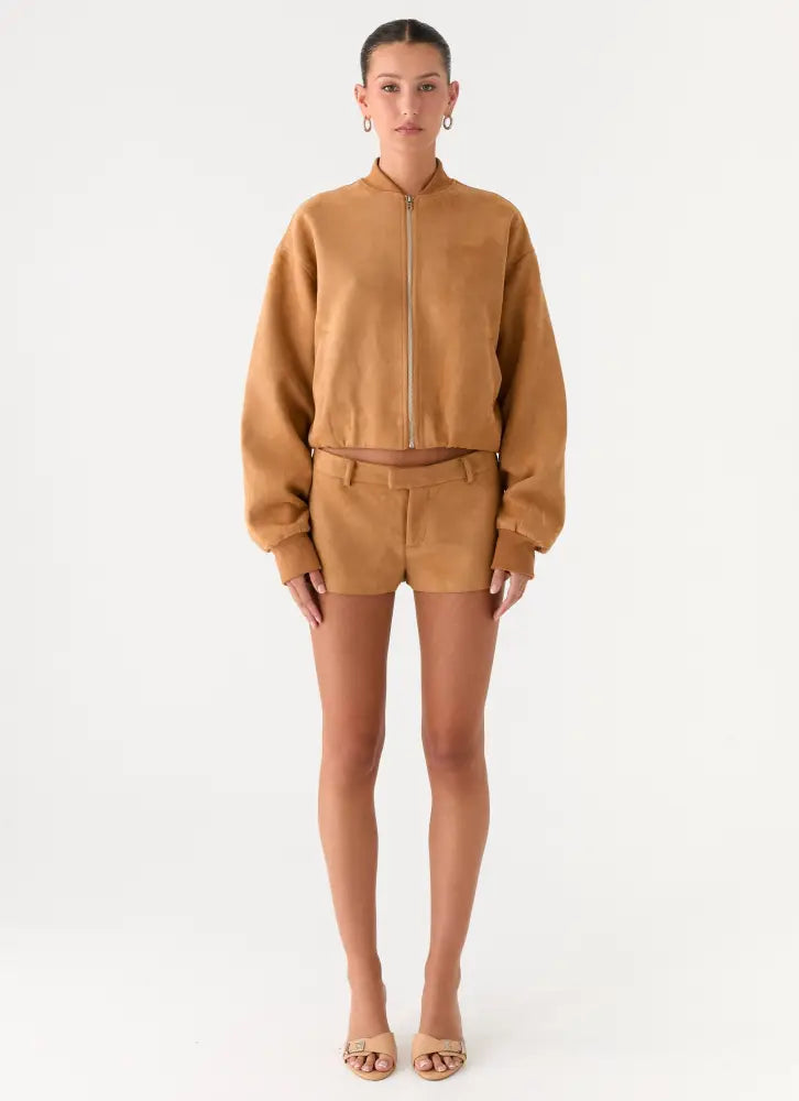 Thats Chill Bomber Jacket - Brown