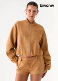 Thats Chill Bomber Jacket - Brown
