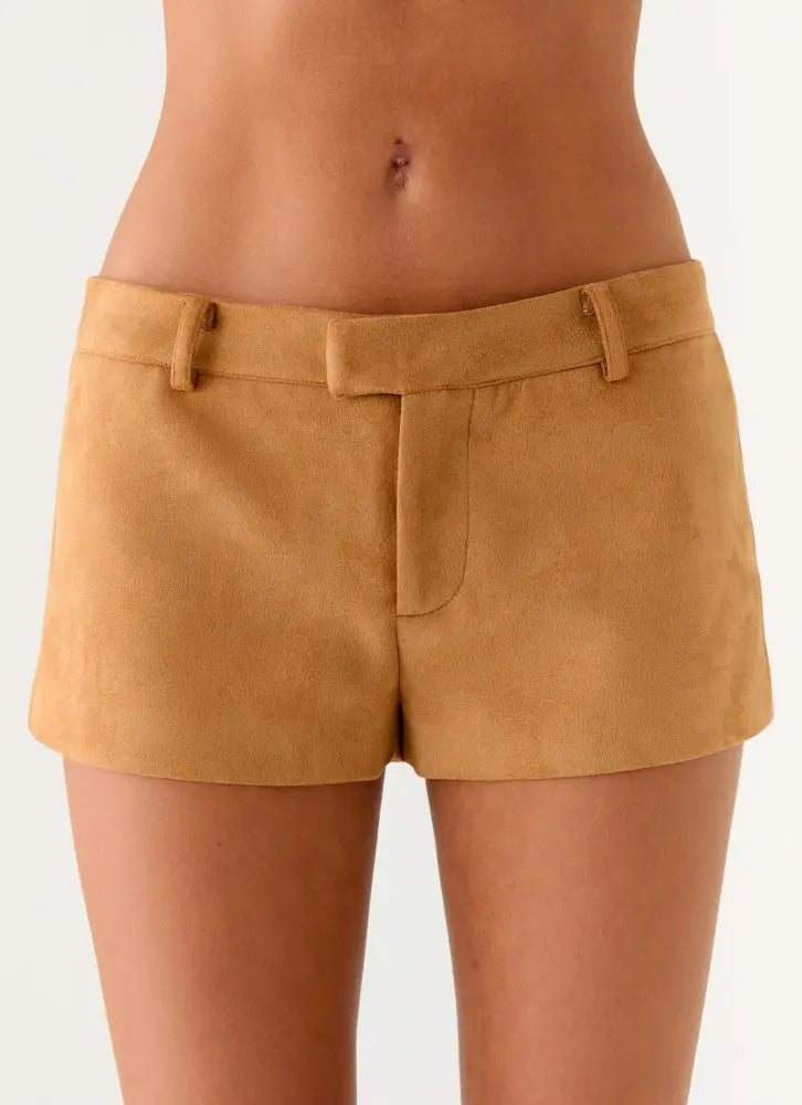 Thats Chill Mini Shorts - Brown