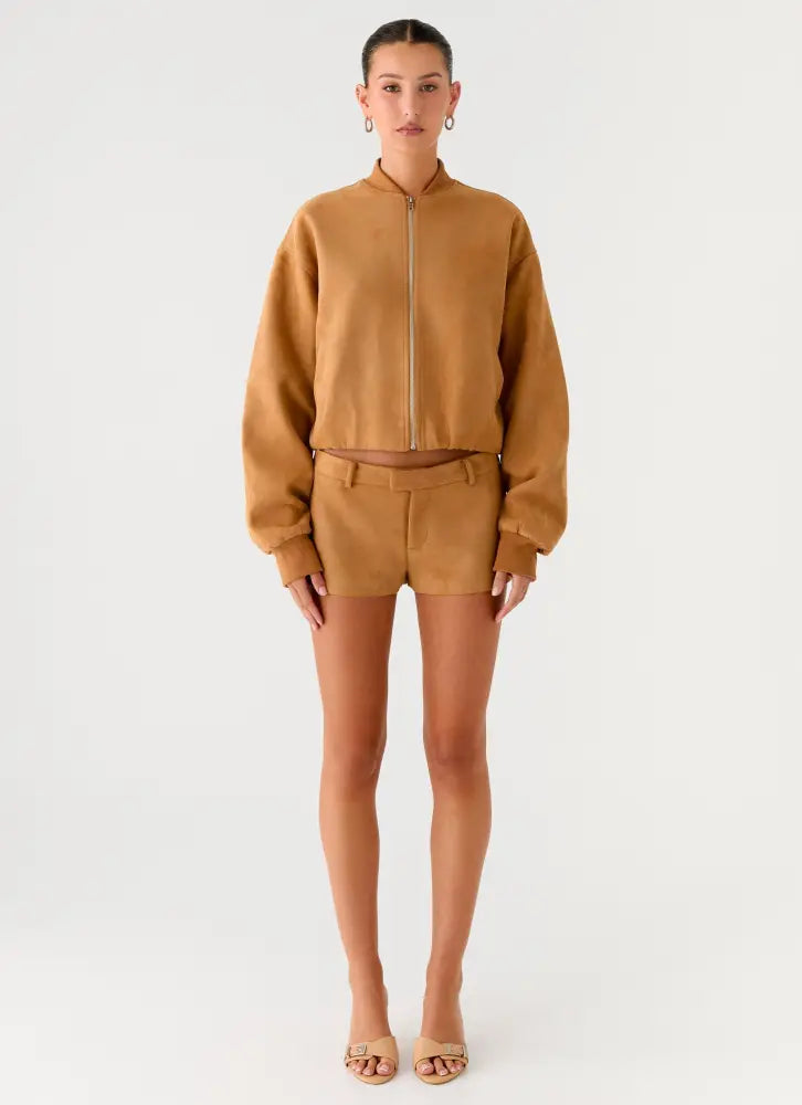 Thats Chill Mini Shorts - Brown