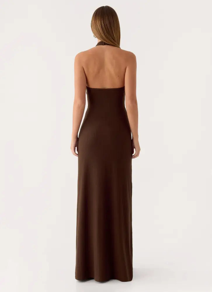 Vedetta Maxi Dress - Chocolate