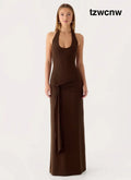 Vedetta Maxi Dress - Chocolate