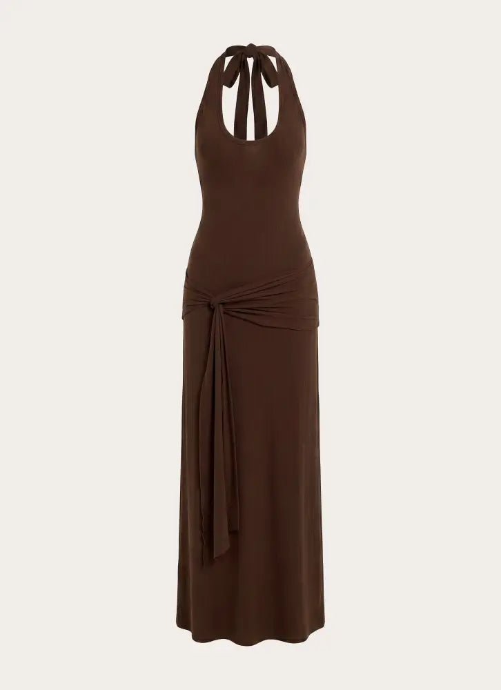 Vedetta Maxi Dress - Chocolate