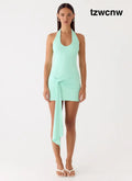Vedetta Mini Dress - Aqua