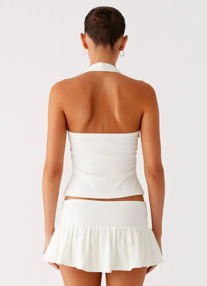Vegas Nights Low Rise Skort - White - White / US