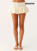 Vegas Nights Low Rise Skort - Yellow